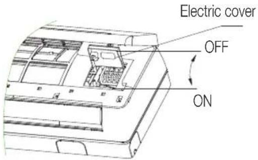 Electric cover, OFF, ON