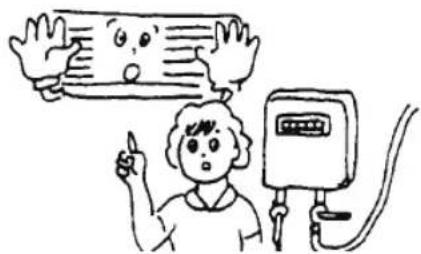 Cartoon illustration of a person pointing at a medical device with a thought bubble above (no text or symbols).