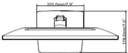 201.0mm/7.9" 178.0mm/7.0"