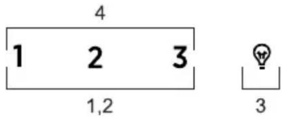 1 2 3 4 1,2 3