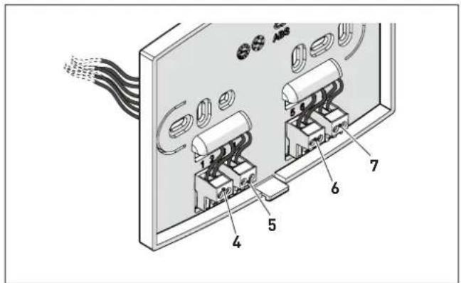 Technical diagram of an electronic device with labeled components, showing wiring and component layout