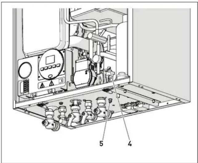 Technical diagram of an industrial control room with labeled components including valves, gauges, and a pressure regulator.