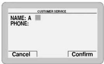 CUSTOMER SERVICE NAME: A PHONE: Cancel Confirm