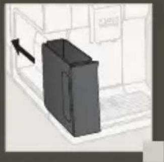 3D rendering of a black rectangular object inside a white enclosure with a directional arrow (no text or symbols)