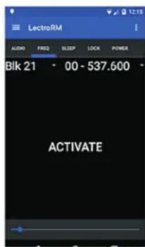 LectroRM AUDIO FREQ SLEEP LOCK POWER Blk 21 00 - 537.600 ACTIVATE