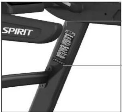 Spirit Fitness XT685ENT - SAFETY WARNING STICKER - 1