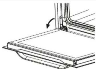 SHARP K-61P27BNM-EU - De ovendeur verwijderen - 1