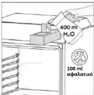 400 ml H₂O 100 ml αφαλατικό