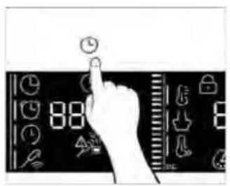 Durata Timer per cottura Partenza ritardata Preci Probe 88:00 Imposta l'ora del giorno Valore di tempo Indicatore di tempo Feedback della sonda Preci Probe (stato della batteria e del segnale)