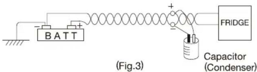 BATT FRIDGE Capacitor (Condenser) (Fig.3)