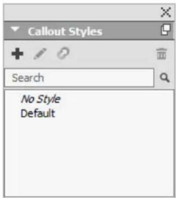 Callout Styles Search No Style Default