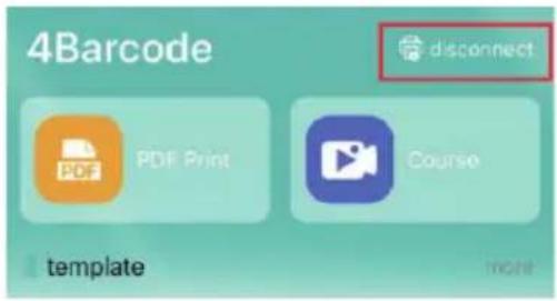 4Barcode disconnect PDF Print Course template more
