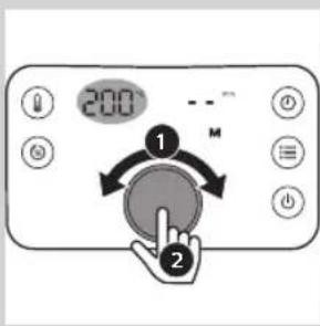 PHILIPS Airfryer XXL HD9760 - Utilisation du mode manuel - 4