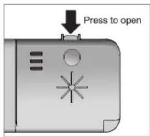 Press to open