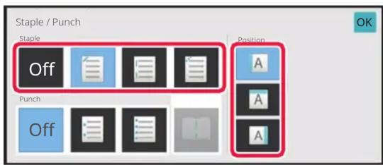 Staple / Punch Staple Off Position A A A Punch Off