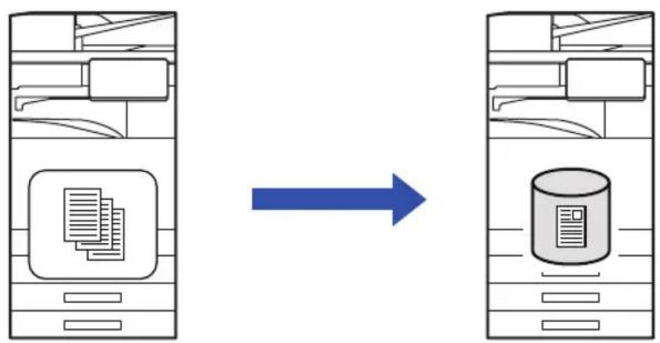 graph LR A["Server Icon"] -->|Transfer Arrow| B["Database Icon"]