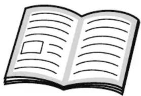 Illustration of an open book with visible page lines and a blank cover (no text or symbols)