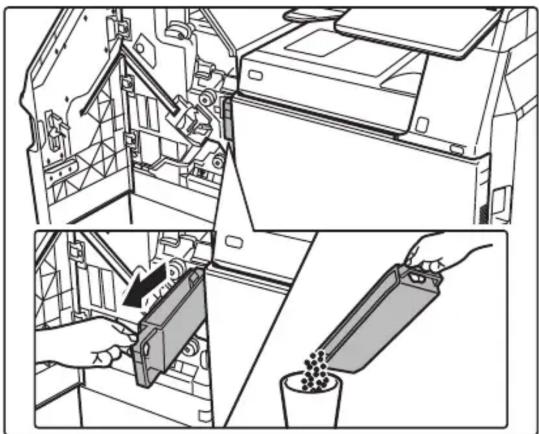 Technical illustration showing mechanical assembly and component disassembly (no text or symbols)
