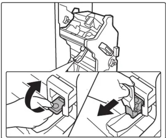 Technical illustration showing two mechanical assembly steps with arrows indicating rotation or adjustment (no text or symbols present)