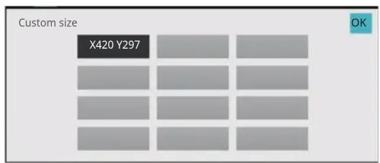 Custom size X420 Y297 OK