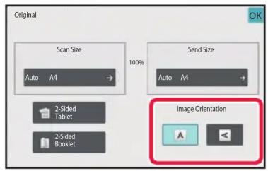 Original Scan Size Auto A4 100% Send Size Auto A4 2-Sided Tablet 2-Sided Booklet Image Orientation