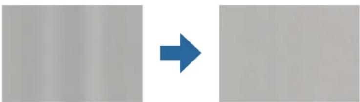 Two adjacent gray rectangular blocks with a blue arrow pointing right from the middle block (no text or symbols).