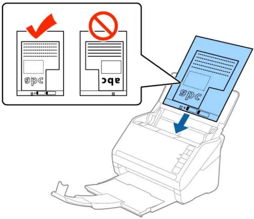 Diagram illustrating a printer press operation with checkmark and prohibition symbols, showing document scanning and printer application steps.