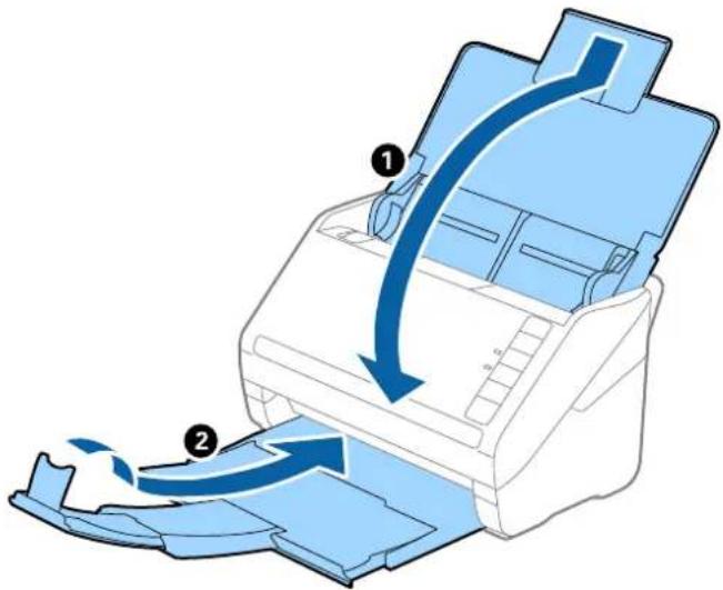 Diagram illustrating the process of printer printing with labeled steps 1 and 2 showing the process flow.