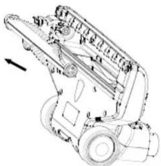 Technical line drawing of a mechanical assembly with no visible text or symbols