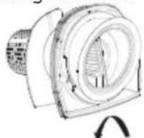 Technical line drawing of a mechanical component with no visible text or symbols
