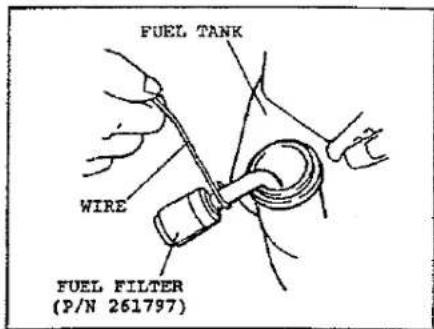 FUEL TANK WIRE FUEL FILTER (P/N 261797)