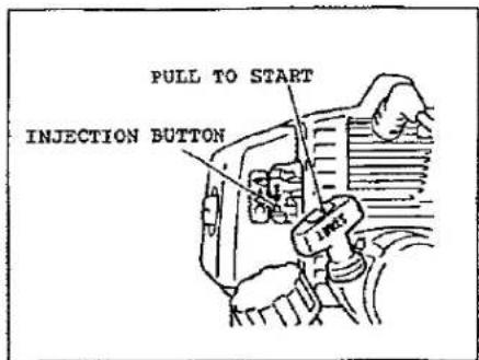 PULL TO START INJECTION BUTTON