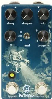 Decay, Damp, Mix. H, M, N, D, LO. Mod, Program. X, P, L, H, S. Bypass. FATHOM logiciel.