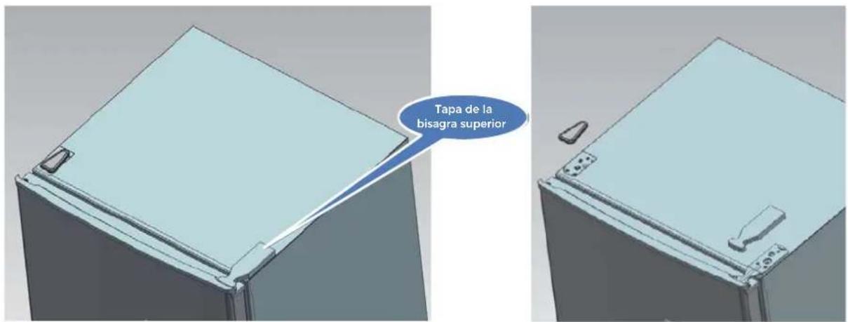 Tampa da dobradiça superior