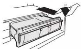 Line drawing of a mechanical device with a handle and base, no text or symbols present