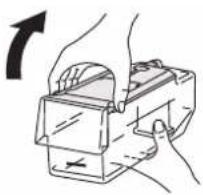 Illustration of hands using a mechanical device to adjust or install a component (no text or symbols visible)