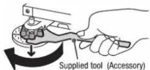 Supplied tool (Accessory)