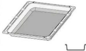 3D rendering of a square container with a gray interior and a separate curved line on the right side (no text or symbols)