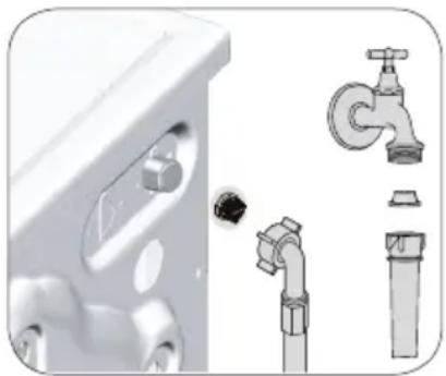 BEKO WUE6636XAW - Чищення фільтрів впускних водяних патрубків - 1