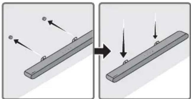 Diagram showing two mechanical components with arrows indicating motion, no text or symbols present