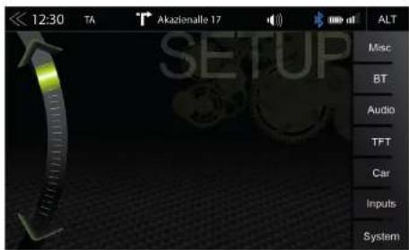 12:30 TA Akazienalle 17 ALT SETUP Misc BT Audio TFT Car Inputs System