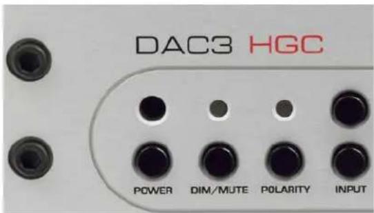 DAC3 HGC POWER DIM/MUTE POLARITY INPUT