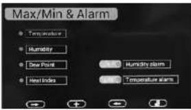 STEINBERG SBS-RS-500 - Max/min a režim alarmu - 1