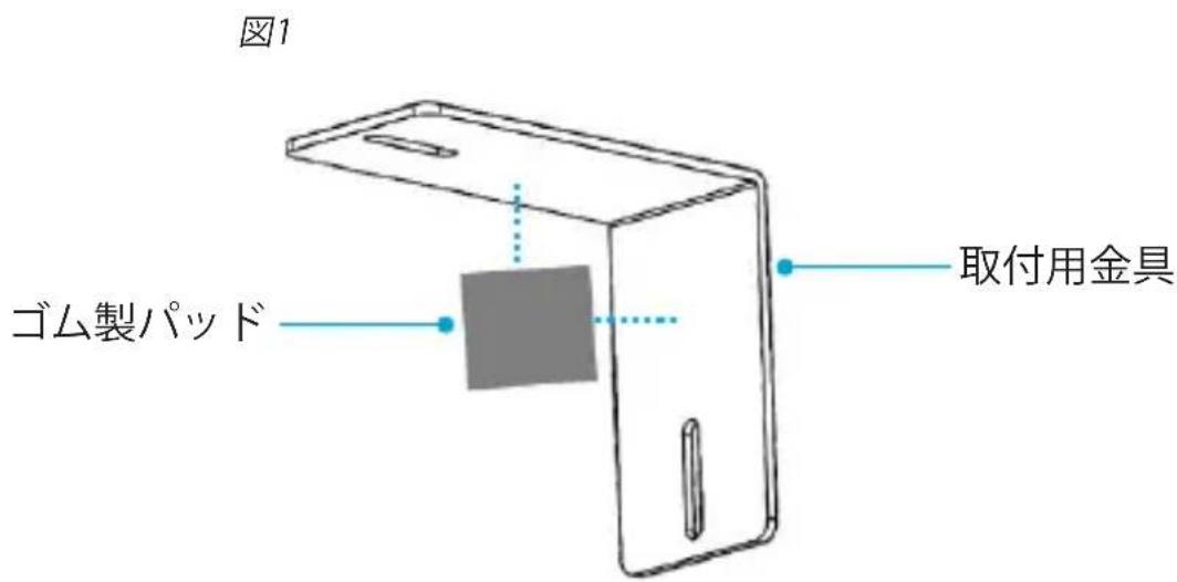 図1 ゴム製パッド 取付用金具