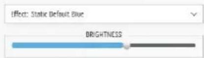 Effect: Static Default Blue BRIGHTNESS