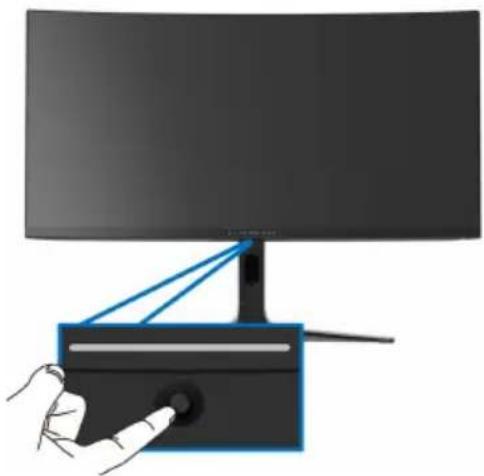 ALIENWARE AW3423DW - Using the joystick - 1