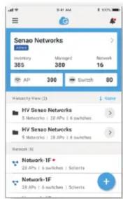Senao Networks 305 Inventory 305 Managed Network 16 AP 300 Switch 80 HISTORY VIEW (2) None HV Senao Networks 5 Networks: 28.4Ps | 6 switches > HV Senao Networks 5 Networks: 28.4Ps | 6 switches > Network (1) Network-IF * 28.4Ps | 6 switches : Selects Network-IF 28.4Ps | 5 switches : Selects + +