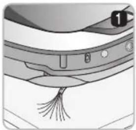 LG Hombot VR6480RR - Reemplazo de los cepillos laterales - 1