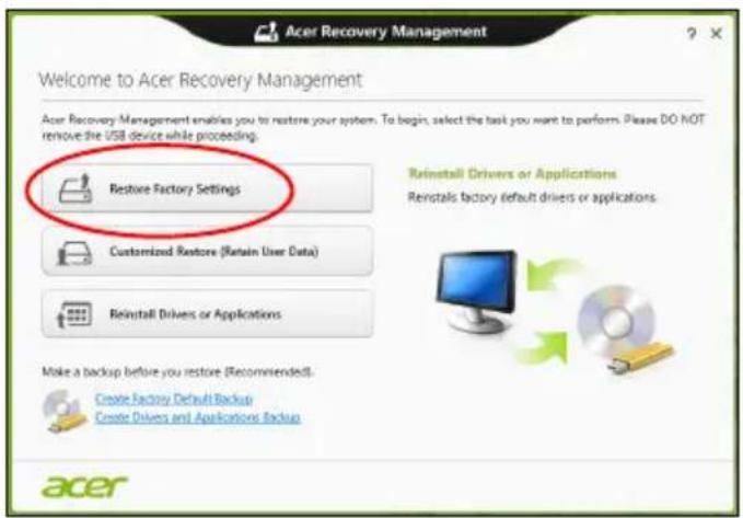 ACER Aspire One 756 - Recuperar a partir do Windows - 2