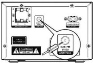 PHILIPS TAM3505M2 - Connexion de l'antenne radio - 1